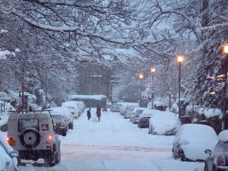 Blacket Place in the snow of 2010